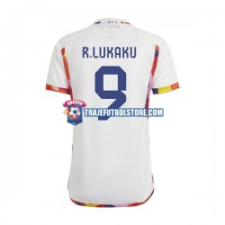 Camiseta 2ª Bélgica Lukaku 9 Hombre Copa Mundial 2022 Manga Corta
