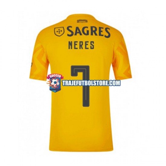 Camiseta 2ª Benfica David Neres 7 Hombre 2022-2023 Manga Corta