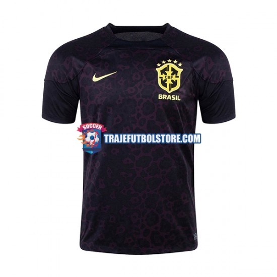 Camiseta 1ª Brasil Portero Hombre Copa Mundial 2022 Manga Corta