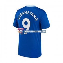 Camiseta 1ª Chelsea Aubameyang 9 Hombre 2022-2023 Manga Corta