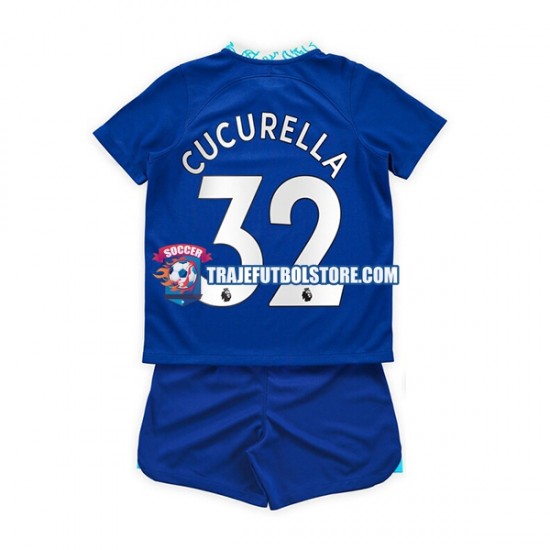 Camiseta 1ª Chelsea Cucurella 32 Niño 2022-2023 Manga Corta