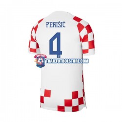 Camiseta 1ª Croacia Perisic 4 Hombre Copa Mundial 2022 Manga Corta