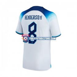 Camiseta 1ª Inglaterra Henderson 8 Hombre Copa Mundial 2022 Manga Corta