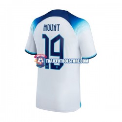 Camiseta 1ª Inglaterra Mount 19 Hombre Copa Mundial 2022 Manga Corta