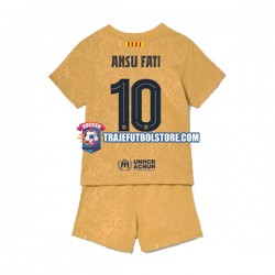 Camiseta 2ª FC Barcelona Ansu Fat 10 Niño 2022-2023 Manga Corta