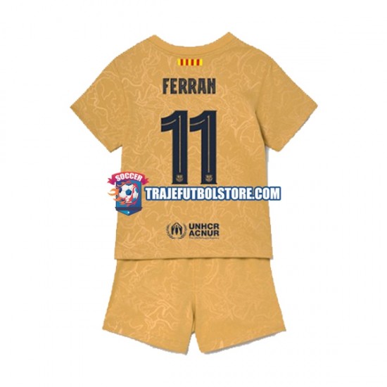 Camiseta 2ª FC Barcelona Ferran Torres 11 Niño 2022-2023 Manga Corta