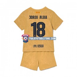 Camiseta 2ª FC Barcelona Jordi Alba 18 Niño 2022-2023 Manga Corta