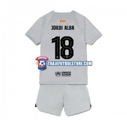 Camiseta 3ª FC Barcelona Jordi Alba 18 Niño 2022-2023 Manga Corta