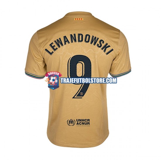 Camiseta 2ª FC Barcelona Lewandowski 9 Hombre 2022-2023 Manga Corta