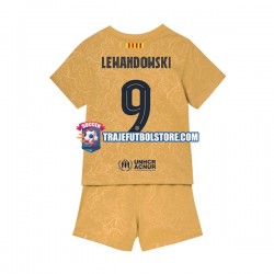 Camiseta 2ª FC Barcelona Lewandowski 9 Niño 2022-2023 Manga Corta