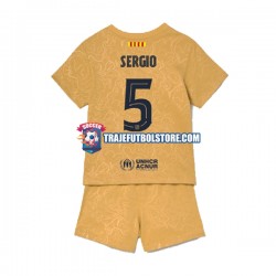 Camiseta 2ª FC Barcelona Sergio Busquets 5 Niño 2022-2023 Manga Corta