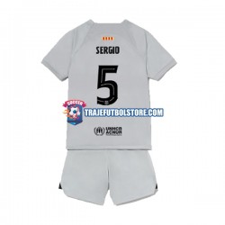 Camiseta 3ª FC Barcelona Sergio Busquets 5 Niño 2022-2023 Manga Corta