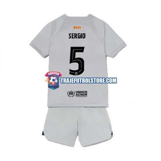 Camiseta 3ª FC Barcelona Sergio Busquets 5 Niño 2022-2023 Manga Corta