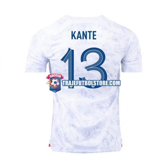 Camiseta 2ª Francia Kante 13 Hombre Copa Mundial 2022 Manga Corta