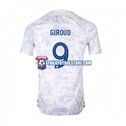 Camiseta 2ª Francia Olivier Giroud 9 Hombre Copa Mundial 2022 Manga Corta