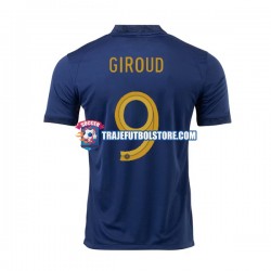Camiseta 1ª Francia Olivier Giroud 9 Hombre Copa Mundial 2022 Manga Corta