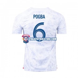Camiseta 2ª Francia Pogba 6 Hombre Copa Mundial 2022 Manga Corta