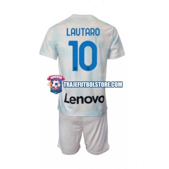Camiseta 2ª Inter Milan Lautaro Martinez 10 Niño 2022-2023 Manga Corta