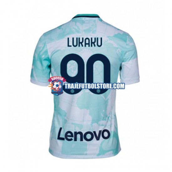 Camiseta 2ª Inter Milan Romelu Lukaku 90 Hombre 2022-2023 Manga Corta