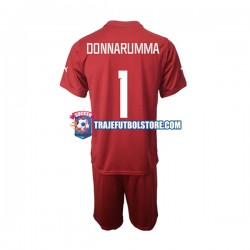 Camiseta 2ª Italia Donnarumma 1 Portero Niño 2022-2023 Manga Corta