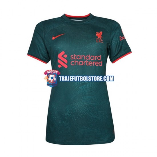 Camiseta 3ª Liverpool Mujer 2022-2023 Manga Corta
