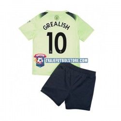 Camiseta 3ª Manchester City Grealish 10 Niño 2022-2023 Manga Corta
