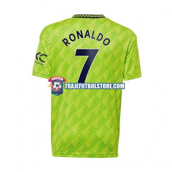 Camiseta 3ª Manchester United Cristiano Ronaldo Hombre 2022-2023 Manga Corta