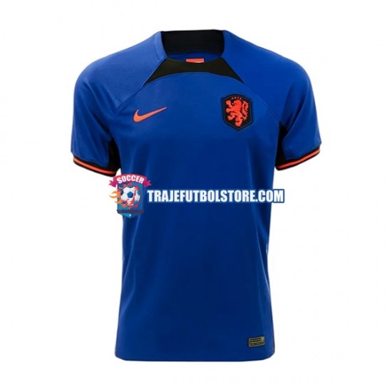 Camiseta 2ª Países Bajos Memphis 10 Hombre Copa Mundial 2022 Manga Corta
