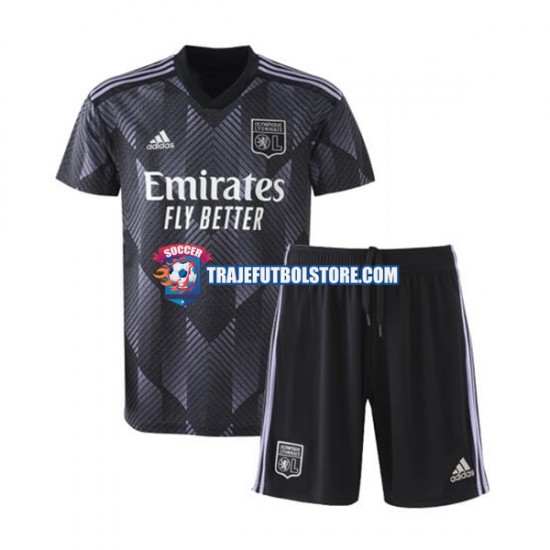 Camiseta 3ª Olympique de Lyon Niño 2022-2023 Manga Corta