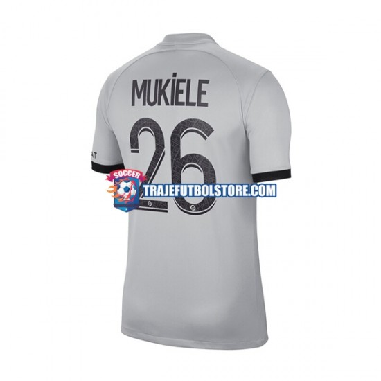 Camiseta 2ª Paris Saint-Germain Mukiele 26 Hombre 2022-2023 Manga Corta