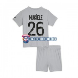 Camiseta 2ª Paris Saint-Germain Mukiele 26 Niño 2022-2023 Manga Corta