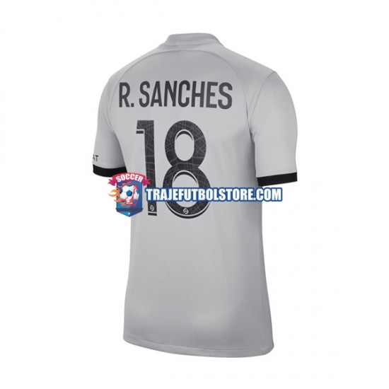 Camiseta 2ª Paris Saint-Germain R.Sanches 18 Hombre 2022-2023 Manga Corta