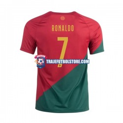 Camiseta 1ª Portugal Ronaldo 7 Hombre Copa Mundial 2022 Manga Corta