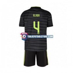 Camiseta 3ª Real Madrid David Alaba 4 Niño 2022-2023 Manga Corta
