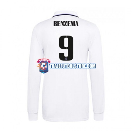 Camiseta 1ª Real Madrid Karim Benzema 9 Hombre 2022-2023 ML