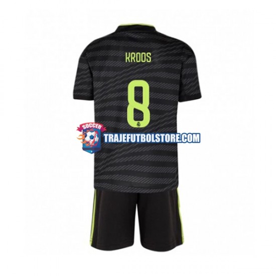 Camiseta 3ª Real Madrid Toni Kroos 8 Niño 2022-2023 Manga Corta