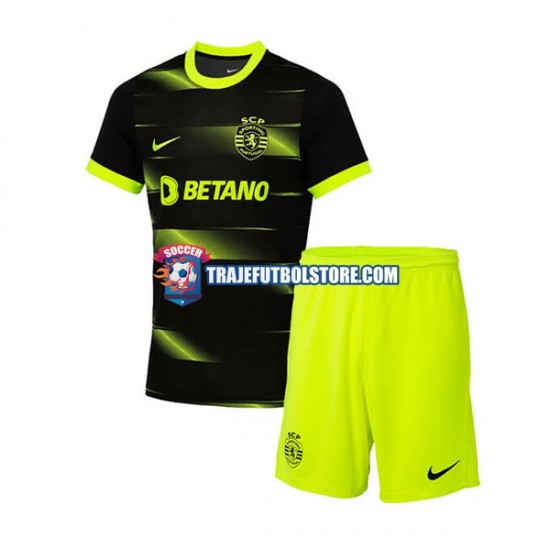 Camiseta 2ª Sporting CP Niño 2022-2023 Manga Corta