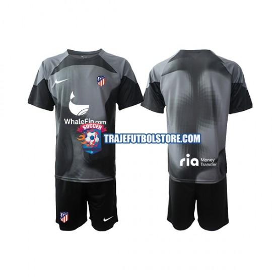 Camiseta 2ª Atlético Madrid Portero Niño 2022-2023 Manga Corta