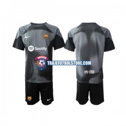 Camiseta 2ª FC Barcelona Portero Niño 2022-2023 Manga Corta