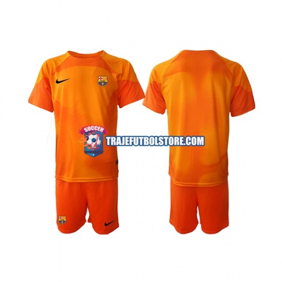 Camiseta 3ª FC Barcelona Portero Niño 2022-2023 Manga Corta