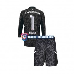 Camiseta 2ª Bayern de Múnich Manuel Neuer 1 Portero Niño 2022-2023 ML
