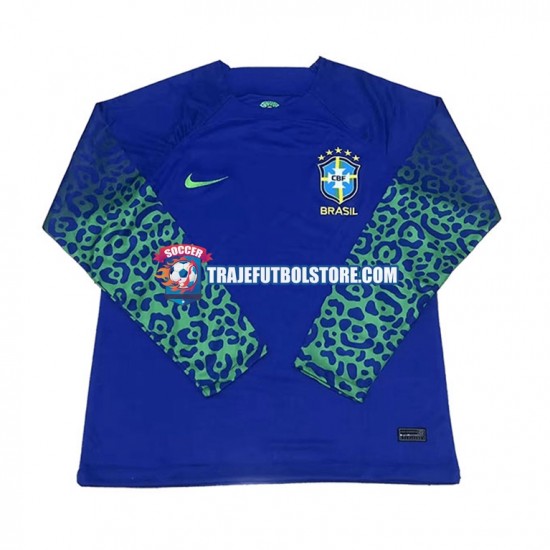 Camiseta 2ª Brasil Hombre Copa Mundial 2022 ML