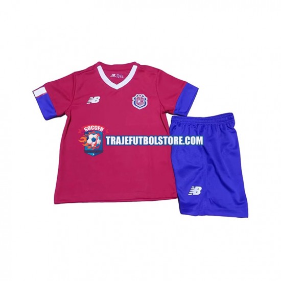 Camiseta 1ª Costa Rica Niño Copa Mundial 2022 Manga Corta