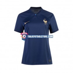 Camiseta 1ª Francia Mujer Copa Mundial 2022 Manga Corta