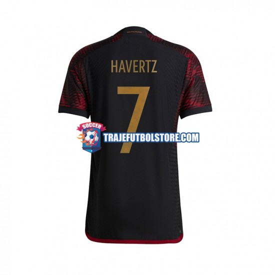 Camiseta 2ª Alemania Havertz 7 Hombre Copa Mundial 2022 Manga Corta