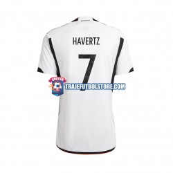 Camiseta 1ª Alemania Havertz 7 Hombre Copa Mundial 2022 Manga Corta