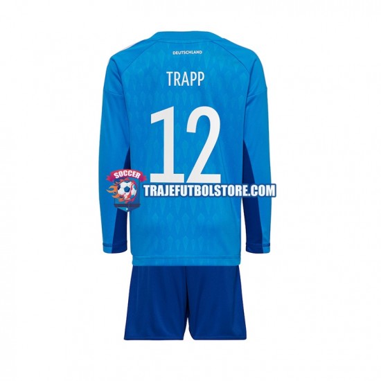 Camiseta 1ª Alemania TRAPP 12 Portero Niño Copa Mundial 2022 ML