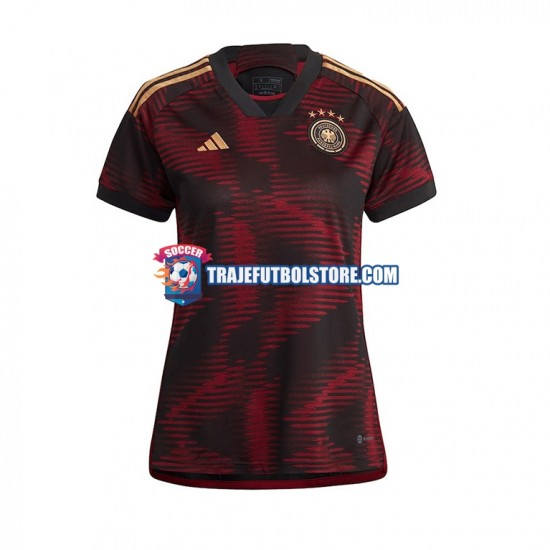 Camiseta 2ª Alemania Mujer Copa Mundial 2022 Manga Corta