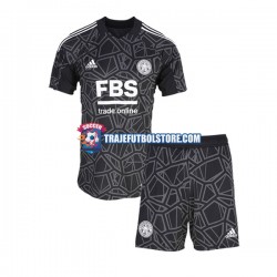 Camiseta 1ª Leicester City Portero Niño 2022-2023 Manga Corta