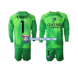 Camiseta 1ª Paris Saint-Germain Keylor Navas 1 Portero Niño 2022-2023 ML